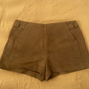 Brown, Suede shorts
